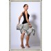 Milla black and white skirt